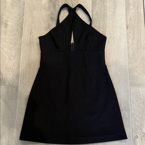 French Connection Elegant Black Halter Dress